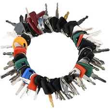 70 Schwergeräte-Schlüssel Master Set, Baumaschinen Schlüssel für Katze Raupe John Deere Komatsu Volvo Bobcat Kubota JCB Sany Terex Koffer Hyster Yanmar Takeuchi New Holland