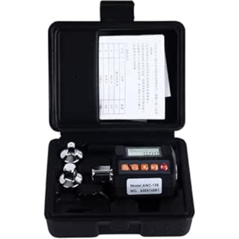 Digitales Torsionsmessgerät-Schraubenschlüssel-Adapter-Messgerät-Testgerät, 135 Nm, 4 Einheiten mit LCD-Hintergrundbeleleuchtung für Auto-, Fahrrad-, Motorrad-Reparaturen, Heimwartungsset,
