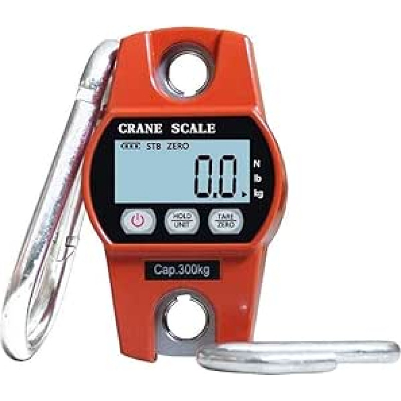 300 kg / 600 svarų svarstyklės Mini skaitmeninis kranas kabančios svarstyklės LCD ūkiui Medžioklė Žvejyba Svėrimas