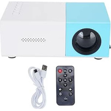 Projektorius, 1080p, 6000LM, 100 ANSI, automatinis posūkio kampas, 14-100 in projekcija, namų filmų projektorius, suderinamas su HDMI/USB/televizoriaus lazdele/išmaniuoju telefonu/kompiuteriu/nešiojamuoju kompiuteriu