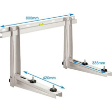 Rodigas Wall bracket for air conditioners or heat pumps up to 120 kg incl. Accessories