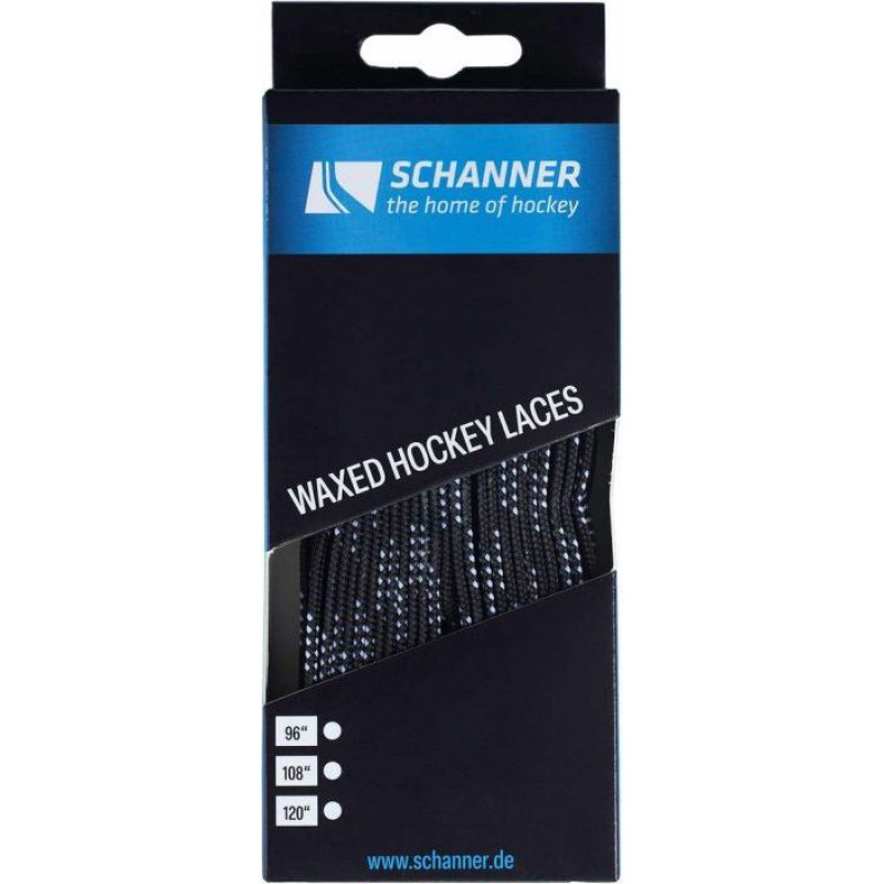 Hockey skate laces waxed Schanner 96''/244 cm