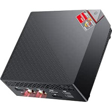 NiPoGi AM06 PRO mini kompiuteris 32GB DDR4 1024GB M.2 SSD, AMD Ryzen 7 5825U (8C/16T, iki 4,5 GHz) mini stalinis kompiuteris W-11 Pro, WiFi 6, dvigubas LAN, 4K trigubo ekrano mikrokompiuteris su VESA, skirtas mokykloms, biurams ir kompiuteriams