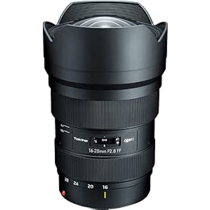 Tokina Opera 16-28 mm/F 2.8 Opera FF Full Frame plačiakampio objektyvo priartinimas (Canon EF/EF-S jungtis, tikroji), juodas