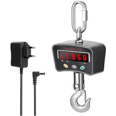 Kranwaage, Mini-LCD-Digital-1000-kg-Kranwaage, tragiškas pramoninis elektroninis Hochleistungs-Gewichtswaage mit Haken for Aufhängen