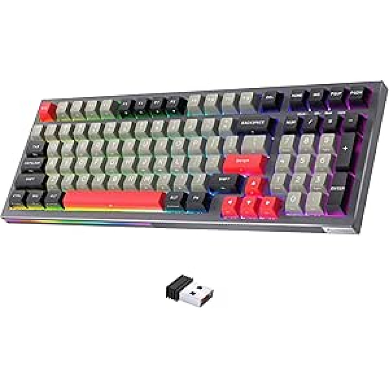 KEMOVE K98 žaidimų belaidė klaviatūra, 