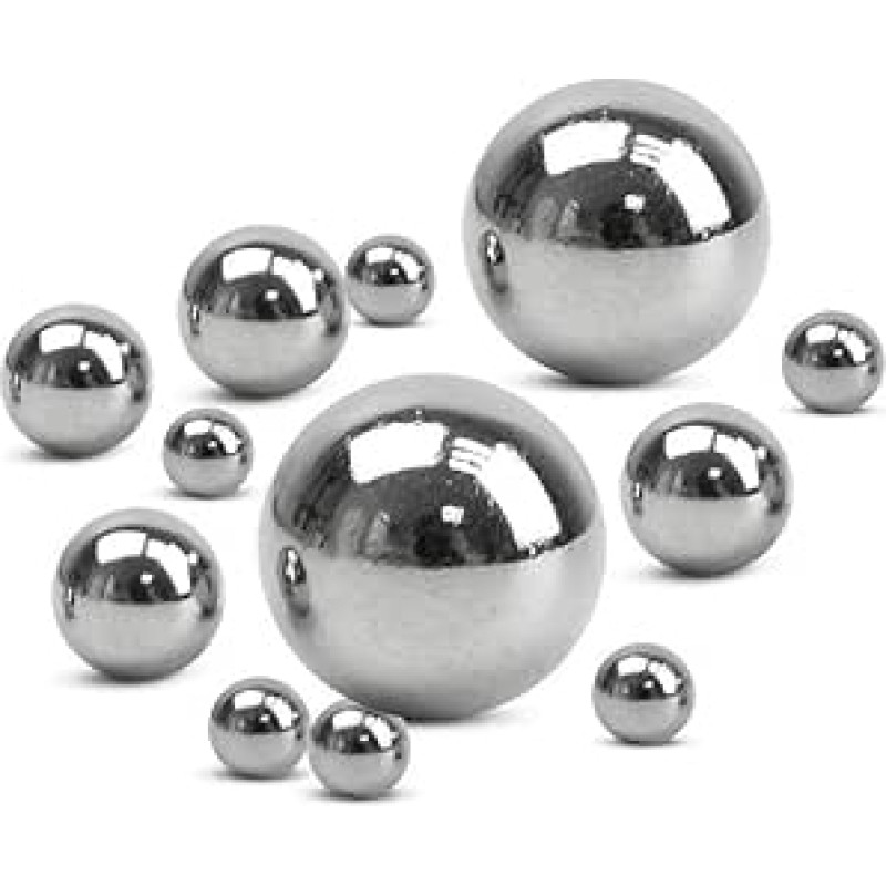 1-60 mm tikslumo 304 nerūdijančio plieno guolių rutuliukai, kieti apvalūs plieniniai rutuliukai (20 mm 10 grūdų)