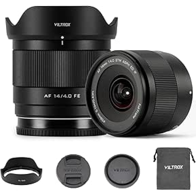 VILTROX 14 mm F4.0 Air FE montavimo fotoaparato objektyvas 