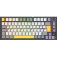 MechLands AK820 PRO 75% Mechanical Keyboard, ISO Layout, 3 Modes Wireless Keyboard with TFT Screen & Creamy Sealing Structure, Hot-Swappable, RGB, NKRO for Win/Mac (QWERTZ)