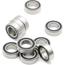 SMR137RS guolis 10vnt. 7x13x4mm ABEC-7 Hobby elektrinis RC automobilis sunkvežimis SMR137 RS 2RS rutulinis guolis SMR137-2RS juodas sandarus