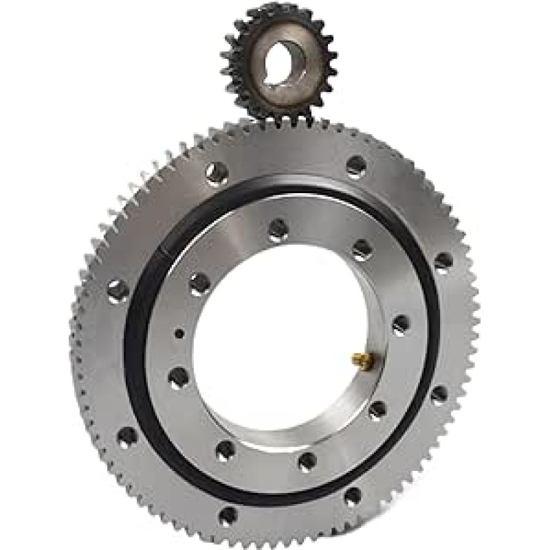 1 Stück 011.10.180 124,5 x 244 x 36 mm, Externer Getriebetyp, Drehtellerlager, Lagermodul 2M