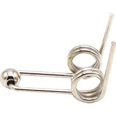 Torsionfeder, Torsionsfedern, Zubehör for Dauerwellenstangen, Torsionsfeder, Drahtdurchmesser 3 mm, Federstahl, robust, doppelt, 1,2 x 28 mm