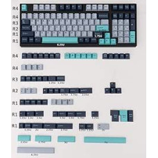 173 Keys Hammerhead Shark Keycaps Set Double Shot Cherry Profile Custom Keyboard Keycaps ISO ANSI for Cherry MX Gateron Kailh Switch Mechanical Keyboards