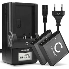 CELLONIC, 2 x fotoaparato baterija, suderinama su Kodak LB-060, PIXPRO AZ525, AZ528, AZ522, AZ361 (3,7 V, 950 mAh) + įkroviklis