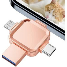 【No App】Yueflue 4-in-1 USB atmintinė 128 GB, 