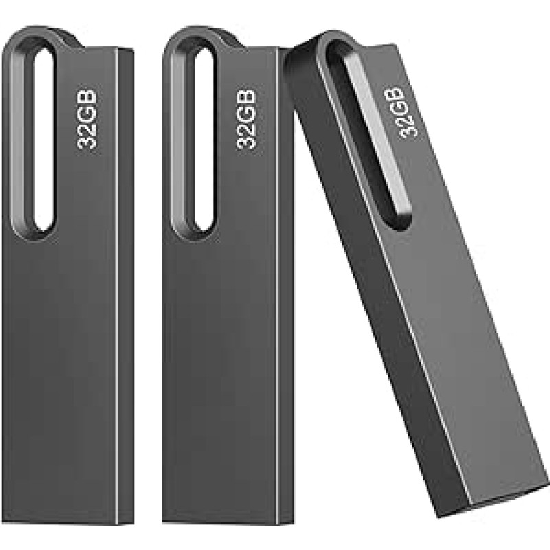 3 USB atmintinės 32 GB 2.0 USB atminties kaupiklis 