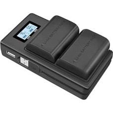 CITYORK LP-E6 LP-E6N 2000 mAh pakaitinis akumuliatorius + greitasis įkroviklis, skirtas 
