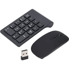 Belaidė skaičių klaviatūra Pelė Klaviatūra namų biurui 2,4 GHz 1200DPI skaičių padas Pelės kombinacija Plug and Play