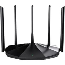 Tenda RX2 Pro WiFi 6 WLAN maršrutizatorius (AX1500 Dual-Band 5GHz: 1201Mbps + 2,4GHz: 300Mbps) Gigabitinis LAN/WAN prievadas, užraktas nuo vaikų, WPA3, IPv6, OFDMA, Beamforming, juodas