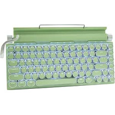 Retro rašomosios mašinėlės klaviatūra, 83 klavišai, keičiama mechaninė klaviatūra, 