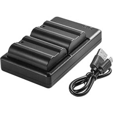 DSTE EN-EL15 EL15a EL15b (2 vnt.) Įkraunama baterija ir dvigubas įkroviklis, suderinami su Nikon baterijos rankena MB-D11 D12 D15 D17,Z6,Z7,D7200,D7100,D750,D810,D800E,1 V1 Digital