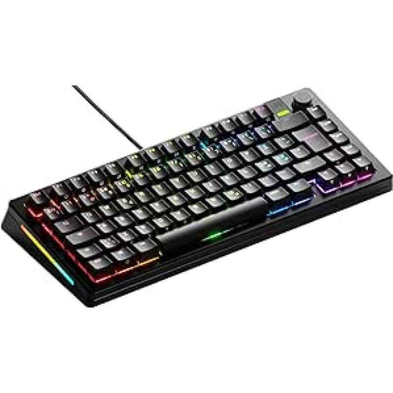 Glorious Gaming GMMK 3 PRO: (MX-Schalter), Schalldämmung, angepasste Tastenkappen, Nordische QWERTY - Schwarz