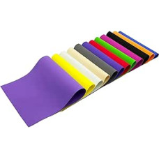 EVA Foam Paper 48 Pieces 12 Colours EVA Sponge Paper 1mm Thick Handmade for DIY Manual Exercises for Christmas Party 20 x 30 cm Foam Rubber