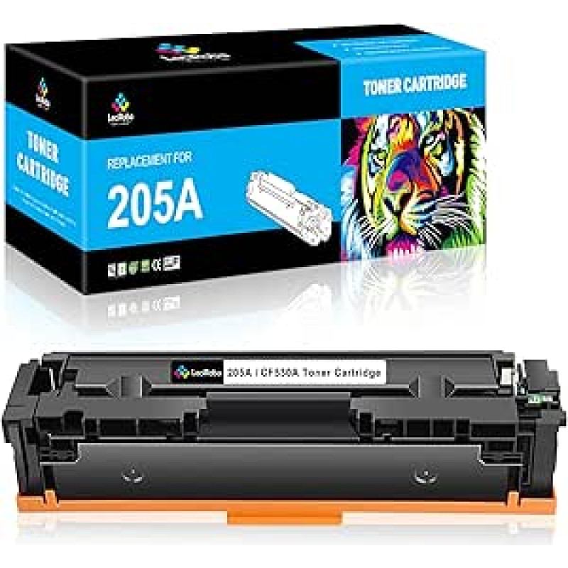 LeciRoba 205A, skirtas HP 205A toneriui CF530A CF531A CF532A CF533A, skirtas HP Color Laserjet Pro MFP M180 M180n M180n M180nw M180fw M181 M181n M181fw M154A M154NW spausdintuvui (pakuotė po 1 vnt.)