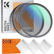 K&F CONCEPT filtrų rinkiniai 62 mm Black Mist 1/4, poliarizacinis filtras, Black Promist 1/4, CPL filtras su daugiasluoksne danga (Nano Klear)