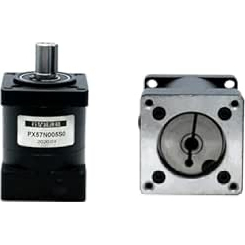 Planetengetriebe PX57, Reduzierverhältnis Gleichstrommotor 4/5/6/6/10/16/20/24/30/36/64/96/144/216 für Nema23 Schrittmotor (dydis : Verhältnis 5)