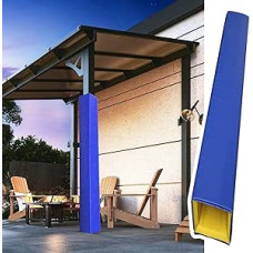 2,1 m Lange Polsterung zum Umwickeln von Stangen für 7,6 bis 30,5 cm große Vierkantstangen, 2,5 cm Dicke Schaumstoff-Säulenabdeckung, selbstklebend, Kollisionsschutz für Autotüren,