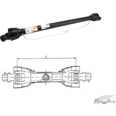 1010 mm standartinis kardaninis velenas, PTO50T1010GP - 30,2 x 80, 1