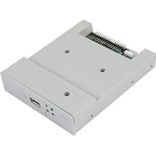 Gotek Floppy Emulator, USB Floppy Drive E, Data Storage 1M44 U 3.5 Inch 1.44MB USB SSD Floppy Drive Emulator Plug and Play