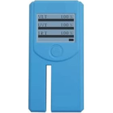 Skaitmeninis UVA/UVB matuoklis Langų atspalvio matuoklis Saulės laidumo matuoklis 163A Besisukantis ekranas su lipnia plėvele UV 365 nm ir IR 1400 nm VLT 6 mm storio apšviestas LCD S