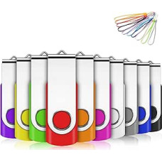 10 x 4 GB USB atmintinė su besisukančia atmintine 