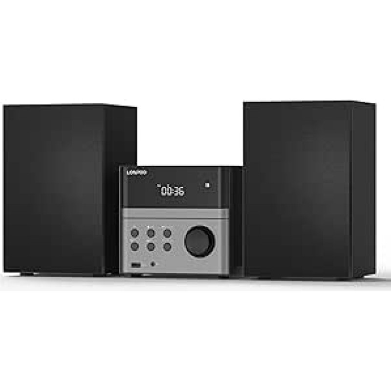 Stereo sistema Kompaktinė sistema 30 W RMS garso dėžutė su CD grotuvu, 