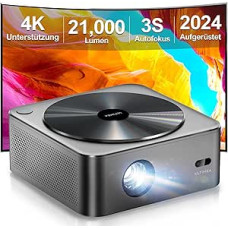 Ultimea Projector Full HD 1080P Native with Auto Focus and 6D Keystone Correction, Projector 4K Home Cinema Supports 700 ANSI 21000 Lumens, 5G WiFi Projector Bluetooth, Outdoor Projector for iOS