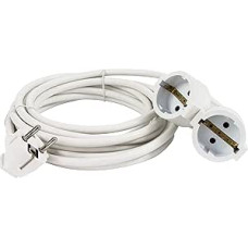 REV Extension Cable with Double Coupling 5 m for Indoor Use 3680 W White