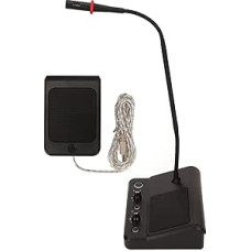 Dvipusio lango garsiakalbio sistema verslui, dvipusio lango vidinio ryšio mikrofono ir garsiakalbio rinkinys, vidinio ryšio sistema biurui, mokyklai, jungikliui, bankui ir traukinių stočiai (ES kištukas)