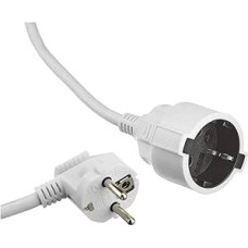 4M White Extension Lead H05VV-F 3G1.5mm² 3680W 250V 16A for Home and Office