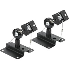 2 x Universal Anti Theft Speaker Wall Mounted Rotate Tilt Satellite Brackets M5