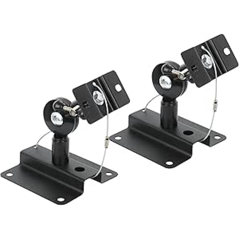 2 x Universal Anti Theft Speaker Wall Mounted Rotate Tilt Satellite Brackets M5