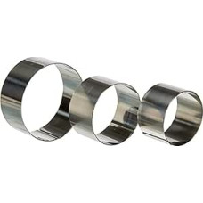 Ibili - 716050 - 3 pjaustytuvų partija: 7+8+10 cm - Nerūdijantis plienas