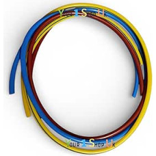 PVC-Drahthülse, 6 mm, Braun, Blau, Grün, Gelb, je 1 m im Paket, 6 mm gemischte Hülse, gemischte 6 mm PVC-Drahthülse, elektrische Kabelschutz, Isolierung, BS2848-3, RoHS-konform