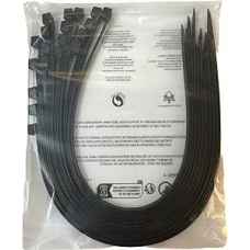 Ypač dideli kabeliniai kaklaraiščiai Didelės apkrovos lauko kabeliniai kaklaraiščiai 900 mm x 12 mm 110 kg tempimo stiprumo pakuotė 20 juodos spalvos