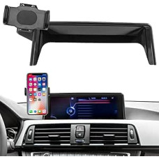 TTCR-II Compatible with BMW 3 Series Mobile Phone Holder, Custom Fits Base for BMW 3 Series F30 F31 F34 F80 2013-2019, Smartphone Holder 22.35 cm Dashboard 360° Rotatable Adjustable 3'F30 Mobile Phone