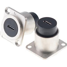 5 USB C tipo C vandeniui atsparių jungčių pakuotė Vyriškos panelės lizdo įvorės įvorė Inline kabelis nuo moteriškos lyties iki moteriškos lyties prailginimo