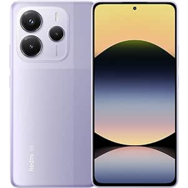 XIAOMI Redmi Note 14 5G išmanusis telefonas 8+256GB 5110mAh baterija 6,67 colių MediaTek Dimensity 7300-Ultra, su NFC, be įkroviklio, violetinės spalvos