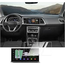 BIXUAN 9,2 colio ekrano apsauga, suderinama su Seat Cupra Ateca FR Arona ibiza 2021 2022 2023 2024 Navigation Screen Protector Transparent 9H Tempered Glass Protection GPS Screen Protector Film