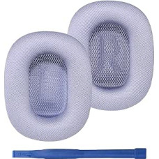 Adhiper Improved Replacement Ear Pads for AirPods Max Headphones (2024 New), Mesh Ear Pads with Memory Foam and Magnet, Comfortable, Breathable, Fresh Colour (Purple)